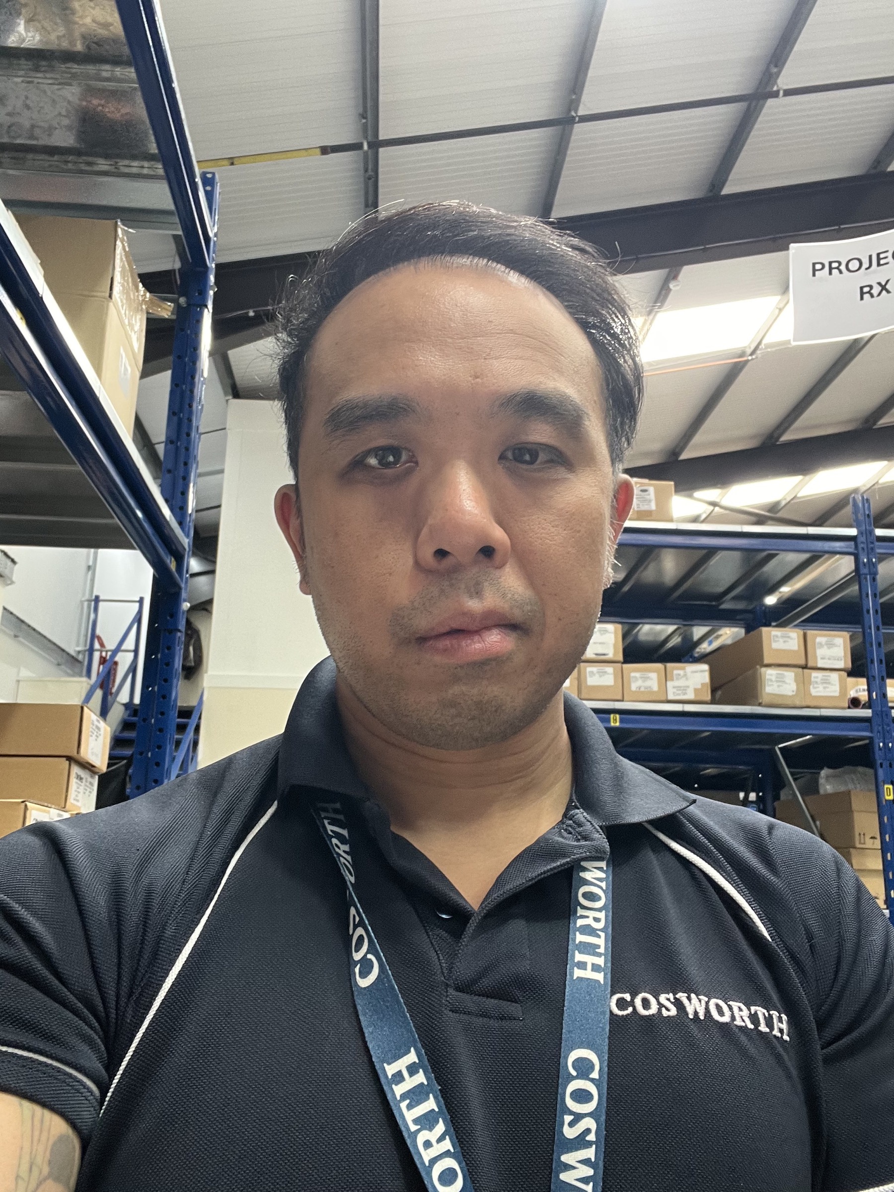 Jenkin Lee working at Cosworth in 2026