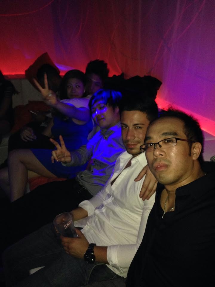 Jenkin Lee with friends during a night out in 2014